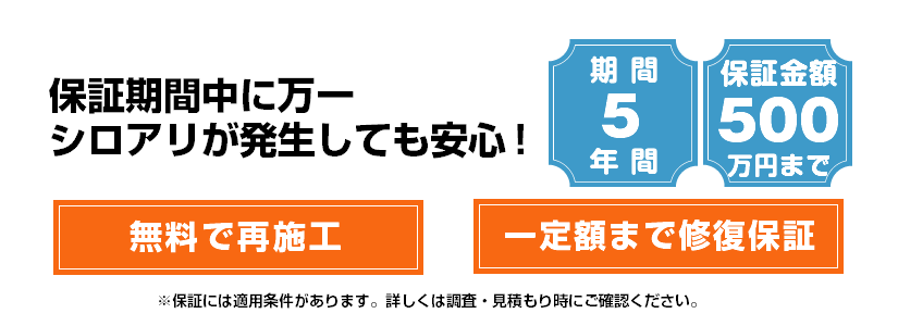 安心の保証